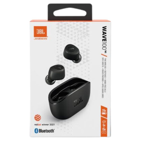 Écouteurs Bluetooth JBL Wave 100 - JBLW100TWSBLK - Noir — JBL · Smarty Paris 18e
